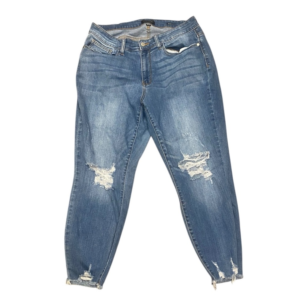 Judy Blue Women's High Waist Skinny Jeans Skinny Fit Light  Med Wash Size 16W
